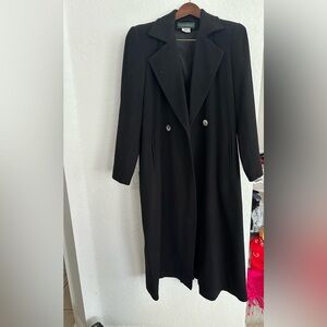 Harve Benard Classic Black Trench Coat